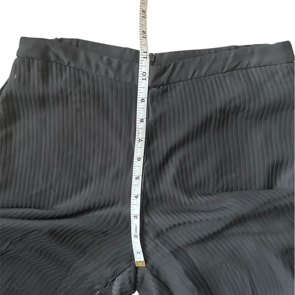 Samuel Dong black sheer Palazzo evening wear holiday party pants women’s size s - Picture 3 of 7